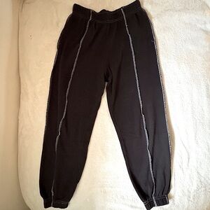Garage sweatpants with inverted stitch